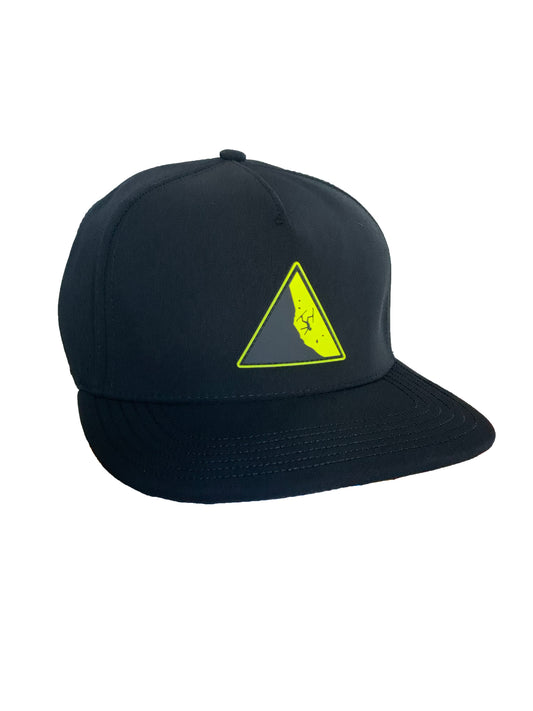 Black Laser Perforated Snapback hat