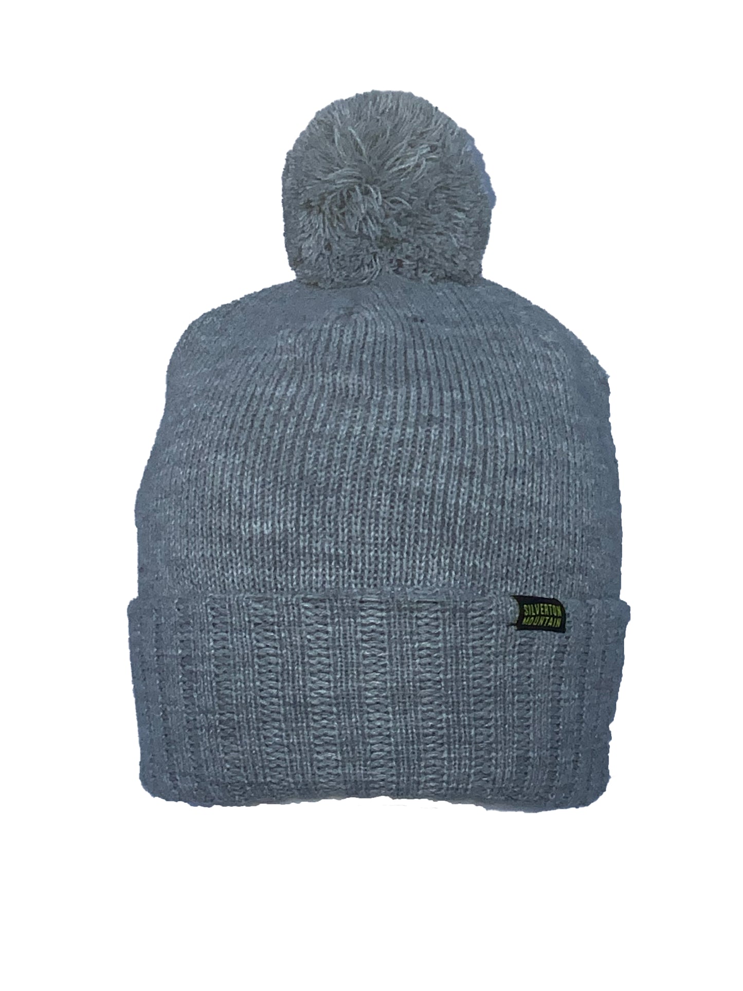 Grey Pom Beanie