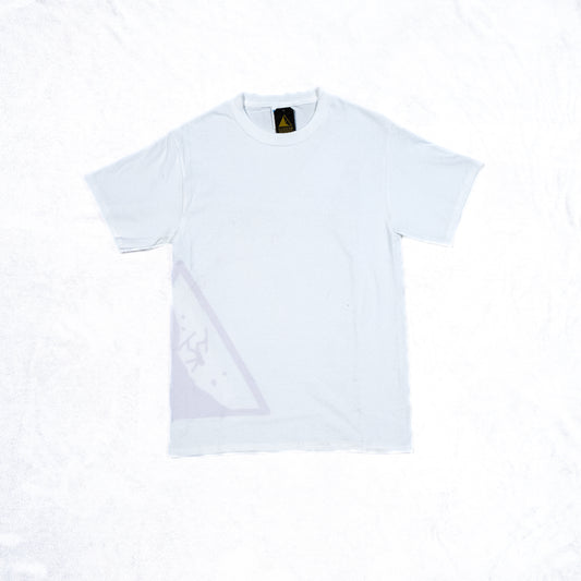 Men's White Short Sleeve Side Logo Tee