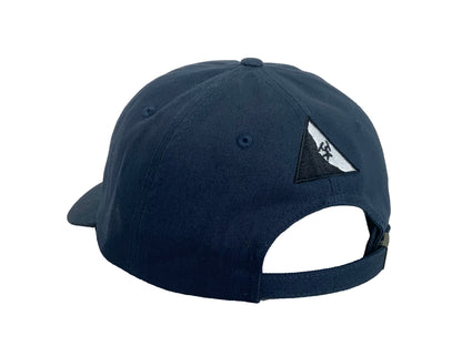 Navy Dad Hat with logo on the back