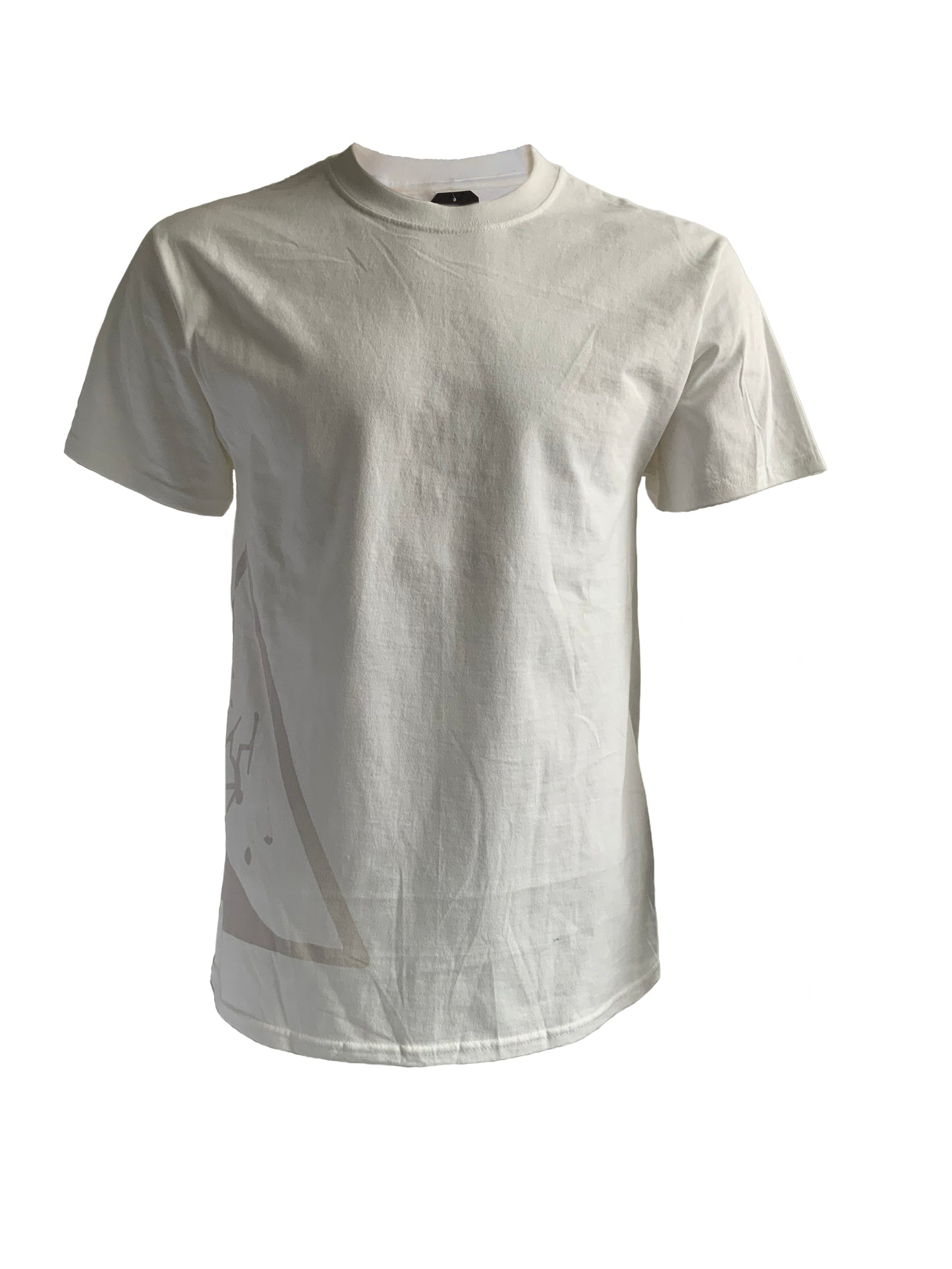 Men's White Short Sleeve Side Logo Tee