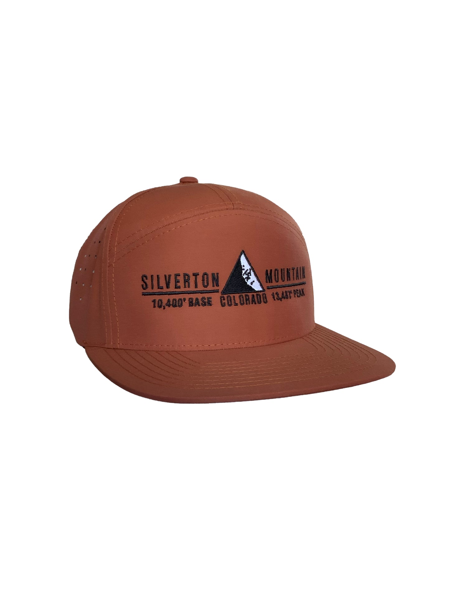 Copper 7 Panel laser perforated hat