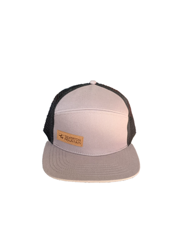 Grey Trucker with Leather Patch